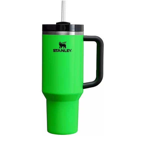 Stanley Other - NWT Stanley 40 oz. Quencher H2.0 FlowState Tumbler neon green